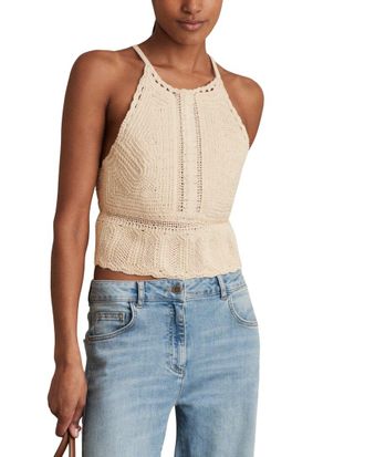 Reiss May Crochet Top