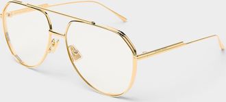 Bottega Veneta Fine frame aviator sunglasses