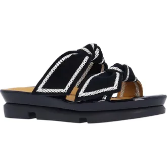 L'Amour Des Pieds Voleta Two-Strap Sandal in Black at Nordstrom, Size 9.5