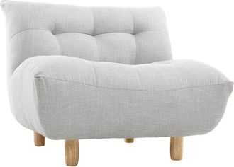 Miliboo Miliboo - Sill&oacute;n Dise&ntilde;o Escandinavo Gris Y Roble Yumi