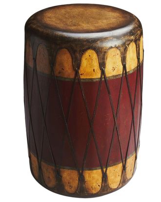 Butler Butler Specialty Company Navajo Leather 18In Drum Table