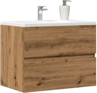 vidaXL Mobiletto da Bagno Rovere Artigianale 60x38,5x45 cm Truciolato - Vidaxl