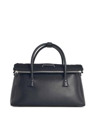 Maison Margiela 5Ac East West Black Leather Bag