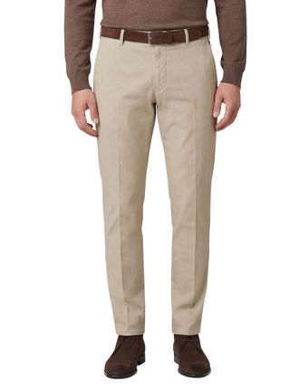 Meyer Bonn katoenen pantalon beige perfect fit