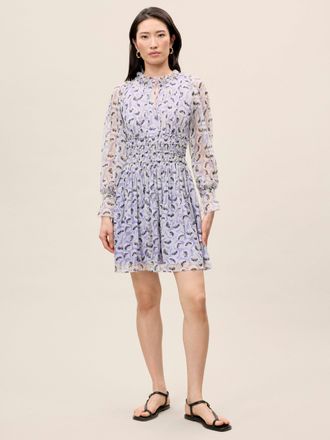 Rebecca Taylor Deco Long Sleeve Dress