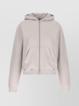 Balenciaga cotton logo embroidery hoodie