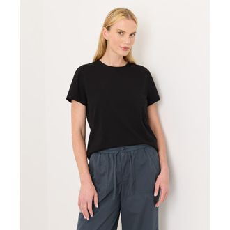 Pact Luxe Essential Crewneck Tee Made With Organic Cotton in Black at Nordstrom, Size Xx-Large
