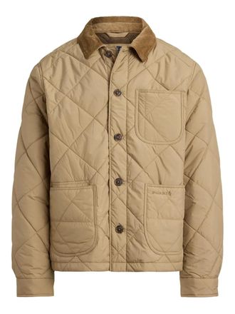 Polo Ralph Lauren quilted corduroy-trim jacket - Neutrals