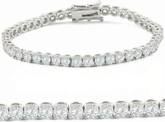 Pompeii3 8.00Ct Diamond Tennis Bracelet 14k Gold Lab Grown 7