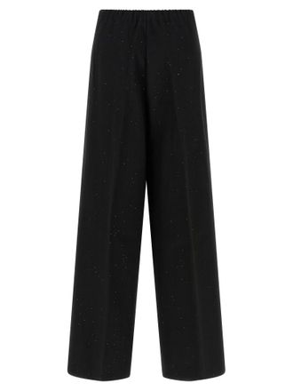 Herno Sequin-Embellished Viscose Trousers - Black