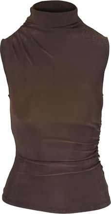 Veronica Beard Top Mylie con collo rialzato - Oro