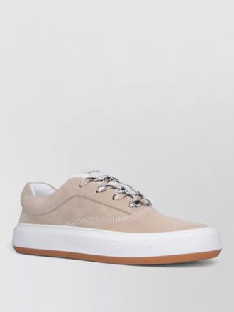 Givenchy lace up low top suede rubber sole