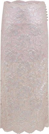 Paco Rabanne Lange Kanten Rok - Dames - Midirokken - Paars - M - Rokken