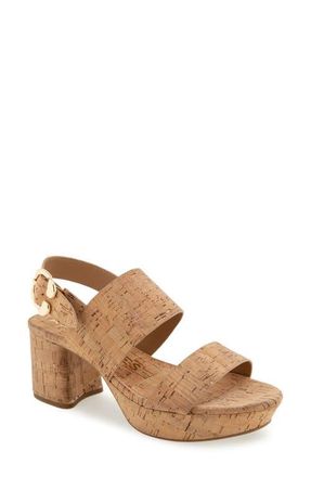 Aerosoles Camera Platform Sandal in Natural Cork at Nordstrom, Size 7.5