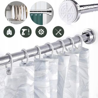 OEM Barra De Cortina De Acero Inoxidable Para Ducha
