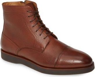BOSS Oracle Cap Toe Boot in Medium Brown at Nordstrom Rack, Size 7Us / 6Uk