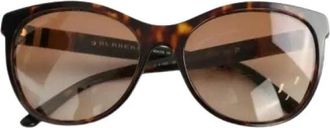 Burberry Pre-owned Accessories, female, Brown, Size: ONE SIZE Pre-owned Plastic sunglasses