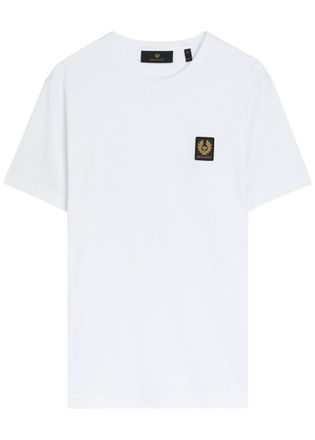 Belstaff Logo-appliqu&eacute;d Cotton T-shirt - White - Xxl
