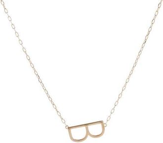 Alex and Ani Gold Elongated Initial Pendant Necklace in Gold - B at Nordstrom