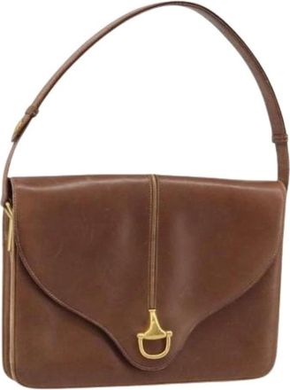 Gucci Pre-owned Shoulder Bags, female, Brown, Size: ONE SIZE Pre-owned Vintage Shoulder Bag