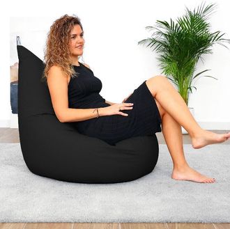 Happers Puff Butaca Polipiel Negro Happers Xl