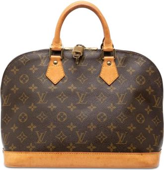 Louis Vuitton Pre-owned Handbags, female, Brown, Size: ONE SIZE Pre-owned Leather Top Handle Bag