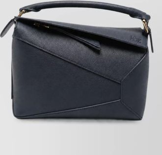 Loewe leather small puzzle edge clutch bag