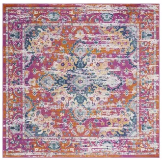 Safavieh Alfombra fucsia/oro 155 x 155 cm