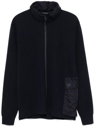 C.P. Company cotton zip-up cardigan - men - Cotton/Polyurethane Resin - M - Blue