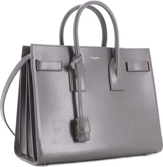 Saint Laurent Sac de Jour tas kleine leren tas - Grijs