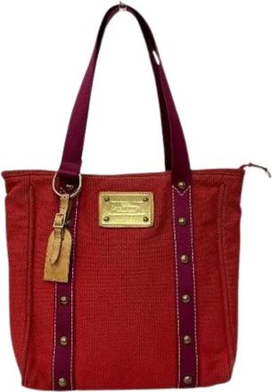 Louis Vuitton Pre-owned Tote Bags, female, Red, Size: ONE SIZE Pre-owned Tote Bag