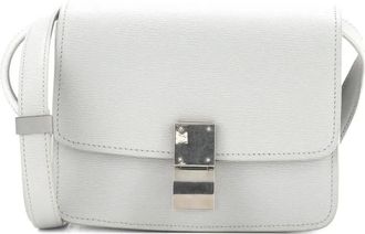 Celine Classic Box Bag Grainy Leather Small crossbody bag - Grijs