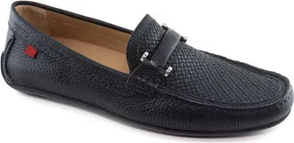 Marc Joseph New York Bryant Park Leather Weave Driver Loafer in Black Grainy at Nordstrom, Size 11.5