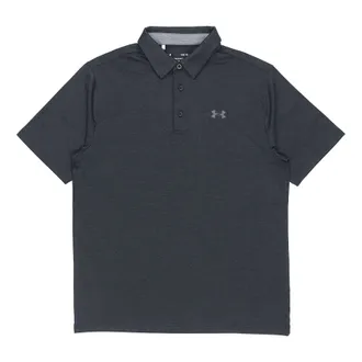 Under Armour Mens Under Armour Playoff Golf Sports Thin and light Breathable Loose Short Sleeve Polo Shirt Black 1351131-001