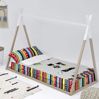 Happy Friday Saco nórdico 100% algodón multicolor 90x200 cm (cama 90) sin relleno