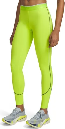 Under Armour HeatGear Elite Performance High Waist Leggings in 394 Green Citrine at Nordstrom, Size Xx-Large