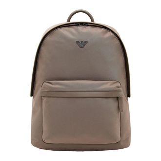 Emporio Armani Backpacks, male, Brown, Size: ONE SIZE ASV Nylon Round Backpack