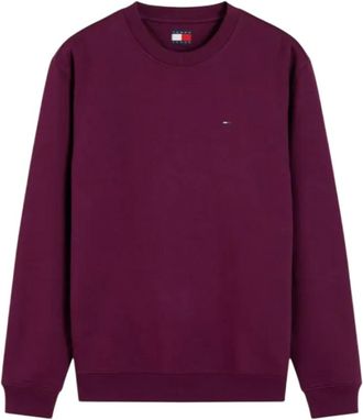 Tommy Jeans Felpa Regular con Girocollo e Logo Flag - - Sweatshirts & Hoodies - Uomo - Marrone - S