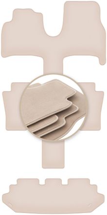 OEM Alfombrillas Premium Beige Para: Fiat Ulysse Ii 7 Plazas 2002-2010