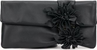 Jimmy Choo London Zandra Clutch - Dames - Portefeuilles - Zwart - ONE Size - Leer - Accessoires