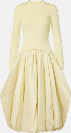 SIMKHAI Abito midi Izzy in taffetà