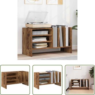 vidaXL Armadio per dischi - Mobile porta vinili Legno vecchio 78.5 x 35 x 45 cm