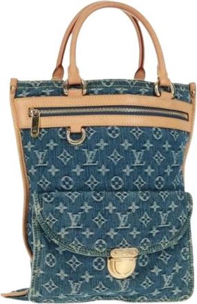 Louis Vuitton Pre-owned Handbags, female, Blue, Size: ONE SIZE Pre-owned Canvas Handbag