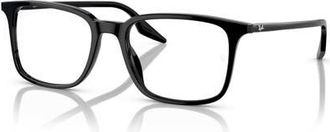 Ray-Ban 53mm Rectangle optical glasses in Black at Nordstrom