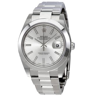 Rolex Pre-owned Rolex Datejust 41 Automatic Silver Dial Mens Watch 126300SSO