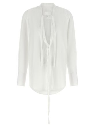 Maison Margiela White Cotton Womens Blouse