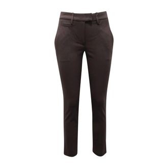Dondup Slim-fit Trousers, female, Green, W31, Green Wool Blend Trousers