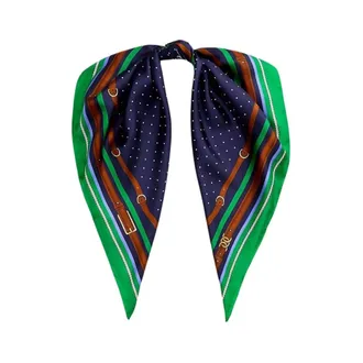 Ralph Lauren Polka Dot Silk Scarf - female - Ralph Lauren - Silk Scarves - Multicolor - ONE SIZE - Accessories