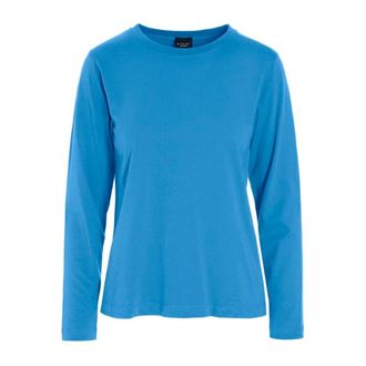 Bitte Kai Rand Enkel og l&aelig;kker basis bluse med lange &aelig;rmer - Dames - Tops - Blauw - Maat: L Katoen