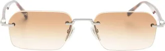 Gucci Rimless Rectangle-frame Sunglasses